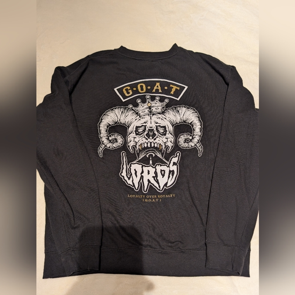 Lords Black Graphic Men's Shirt. G.O.A.T. Size L